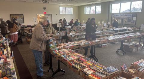 People Browsing the booksale